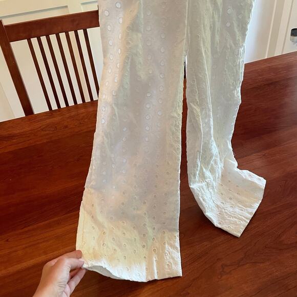 Deadstock Vintage White Eyelet Romper/Jumpsuit - S - Picture 4 of 12